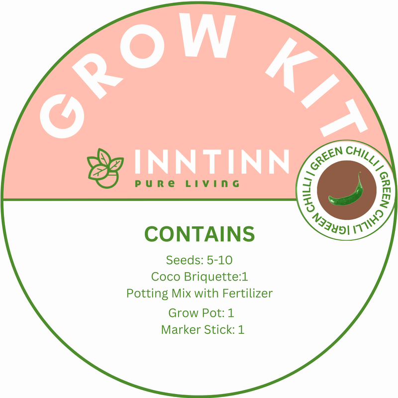 Grow Kit, Green Chili - Inntinn.in