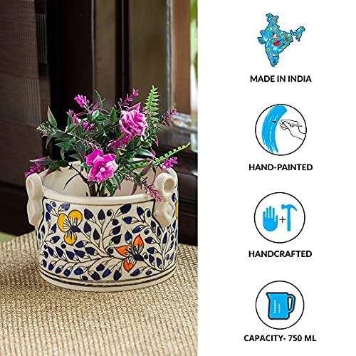Hand painted Ceramic Pots (Set of 2) - Inntinn.in