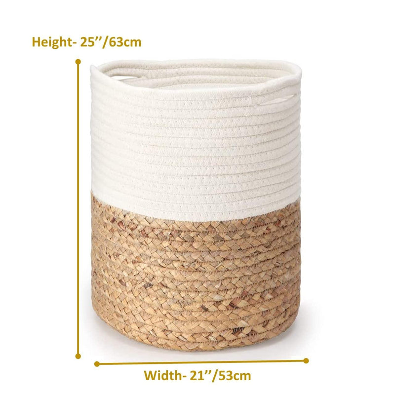 Rope Plant Basket | Woven Indoor Planter - Inntinn.in